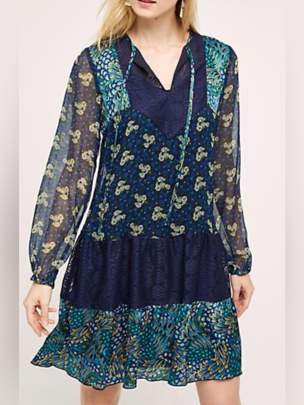 Anna Sui silk mini dress